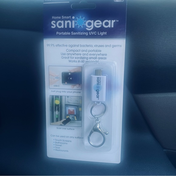 Home Smart Sani Gear Portable Ultraviolet Light Keychain Android - Picture 2 of 4